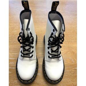 Dr-martens Women's White Boots